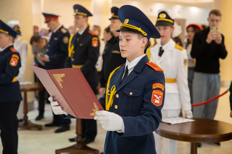 ПОСВЯЩЕНИЕ В КАДЕТЫ И ТОРЖЕСТВЕННОЕ ПРИНЯТИЕ ПРИСЯГИ.